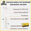 DMX - Holzschrauben Torx - Spanplattenschrauben - Schrauben Produktbild-Vorschau 2