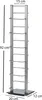DESIGNOVÝ STOJAN NA CD TOWER 92 | stříbrný, 92 cm, kov a Náhled obrázku produktu 7