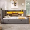 Divano letto Merax imbottito 90x200 con letto estraibile Anteprima dell’immagine prodotto 3