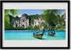 Bild 70x50 MDF-Rahmen Wandkunst Boot Sea Landschaft Produktbild-Vorschau 1
