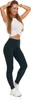 Damen Leggins Gestreift Struktur Hoch Gerade Bedeckt Produktbild-Vorschau 6