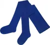 Damen Strumpfhose aus Baumwolle Glatt Unifarben Enzian Blau Produktbild-Vorschau 1
