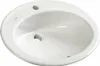 Lavabo in Vetroceramica TROPICO 58x46cm, da incasso, bianco Anteprima dell’immagine prodotto 1