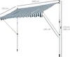 Outsunny Markise Klemmmarkise Faltarm Handkurbel Balkon 3 x Produktbild-Vorschau 3