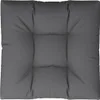 A top-down view of a square, tufted cushion. Produktbild-Vorschau