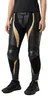 Rebelhorn Rebel Damen Motorrad Lederhose, schwarz/gold, 36 Produktbild-Vorschau 3