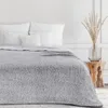 Koc Eurofirany biały szary 200 cm x 150 cm Dekoracja Podgląd zdjęcia produktu 3