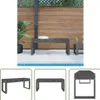 The Living Store Gartenbank Grau 110x38x45 cm Massivholz Produktbild-Vorschau 1