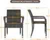 Yaheetech 2er Set Rattan Gartenstühle, stapelbar, Produktbild-Vorschau 7