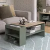 A living room scene with a couch, coffee table, and side table. Náhled obrázku produktu