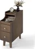 COSTWAY Table de nuit étroite, Table d'appoint avec plateau Voir les images du produit 1