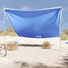vidaXL Strand-Schattenzelt mit Sandsäcken Blau 304x300 cm Produktbild-Vorschau 2