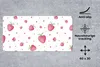 MuchoWow® Mauspad Mousepad Erdbeere - Obst - Aquarell 60x30 Produktbild-Vorschau 2