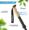 NORDMUT® Wanderstöcke Teleskop – Nordic Walking Stöcke Produktbild-Vorschau 2