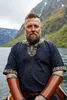 Kurzarmtunika mit Bordüre Schwarz "Richard"  XL Produktbild-Vorschau 3