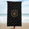 Offizielles DFB Duschtuch dunkel-grau gestreift 70x140 cm Produktbild-Vorschau 1