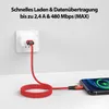 USB-A auf iPhone Nylon Kabel Typ A Ladekabel für iPhone - Produktbild-Vorschau 4