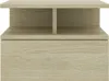 Comodini 2 pezzi sospesi rovere Sonoma 40x31x27cm materiale Anteprima dell’immagine prodotto 11