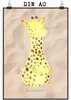 Mr. & Mrs. Panda Bild Giraffe Zufrieden DIN A0 - Sandig - Produktbild-Vorschau 1