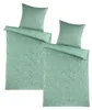 Renforce Wendebettwäsche Baumwolle Blumen grün 135x200 Produktbild-Vorschau 3