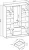 Diagram showing the dimensions of a wardrobe and a drawer. Produktbild-Vorschau