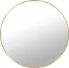 Spiegel 70x70cm rund wandmontiert mit Metallrahmen gold | Produktbild-Vorschau 5