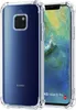 A clear protective case for a Huawei Mate 20 Pro phone is shown, with the phone inside the case. Produktbild-Vorschau