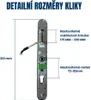 BOT Chytrá klika TTLock V1 72-92mm variabilní stříbrná Náhled obrázku produktu 7