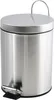 MSV kleiner Treteimer fur Bad/Toilette - silber glanzend - Produktbild-Vorschau 6