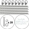 4x Verzurrschiene 60cm Anhänger und LKW Zurrschienen für Produktbild-Vorschau 2