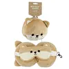 Relaxeazzz Plüsch Shiba Inu Hund Reisekissen & Schlafmaske Produktbild-Vorschau 2