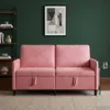 vidaXL Sofa mit Stauraum Rosa 152 x 78 x 87 cm Polyester Produktbild-Vorschau 2