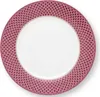Plate Flower Festival Scallop Dark Pink 26,5cm Produktbild-Vorschau 1