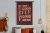MuchoWow® Wandteppich Wandbehang Mancave - Bier - Vintage - Produktbild-Vorschau 4