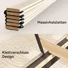 Polsterbett 90x200 cm, Bettgestell mit Höhenverstellbarem Produktbild-Vorschau 12
