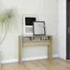 vidaXL Konzolový stôl Sonoma Oak 105x30x80 cm Materiál Náhľad obrázku produktu 2