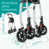 ELONEO Rollator d'appartement 54cm de large, pliable et Voir les images du produit 15