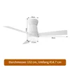 INONEFT 132 cm Deckenventilator mit Beleuchtung und Produktbild-Vorschau 2