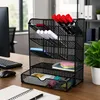 Metalowy organizer na biurko na długopisy i akcesoria, Podgląd zdjęcia produktu 8
