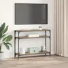 vidaXL Stolik konsola Artisan dąb 100 x 29 x 75 cm materiał Podgląd zdjęcia produktu 4