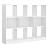 A white bookshelf with multiple compartments against a white background. Produktbild-Vorschau