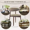 Lot de 4 Chaises, robustes et élégantes, style nordique Voir les images du produit 5