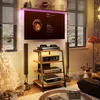 4-poziomowy stojak HiFi 60x52x78 cm z kółkami, szafka na Podgląd zdjęcia produktu 6