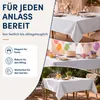 Leinen Tischdecke 90x90cm eckig weiss Produktbild-Vorschau 3