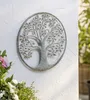 Wandbild Baum des Lebens Metall mintgrün – Ø 40cm, Wanddeko Produktbild-Vorschau 6