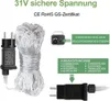 Product features and specifications for a string light set. Produktbild-Vorschau