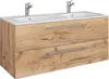 VCM 2-tlg. Doppel Waschplatz | 2x Waschtisch | Badmöbel Set Produktbild-Vorschau 2