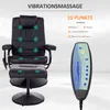 HOMCOM Massagesessel mit Hocker, Relaxsessel mit Produktbild-Vorschau 4