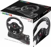 The image shows the retail packaging of a gaming steering wheel and pedal set. Anteprima dell’immagine prodotto
