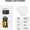 Schmutzwasserpumpe 7.500l/h, 400W, max. Förderhöhe 5m, Produktbild-Vorschau 3